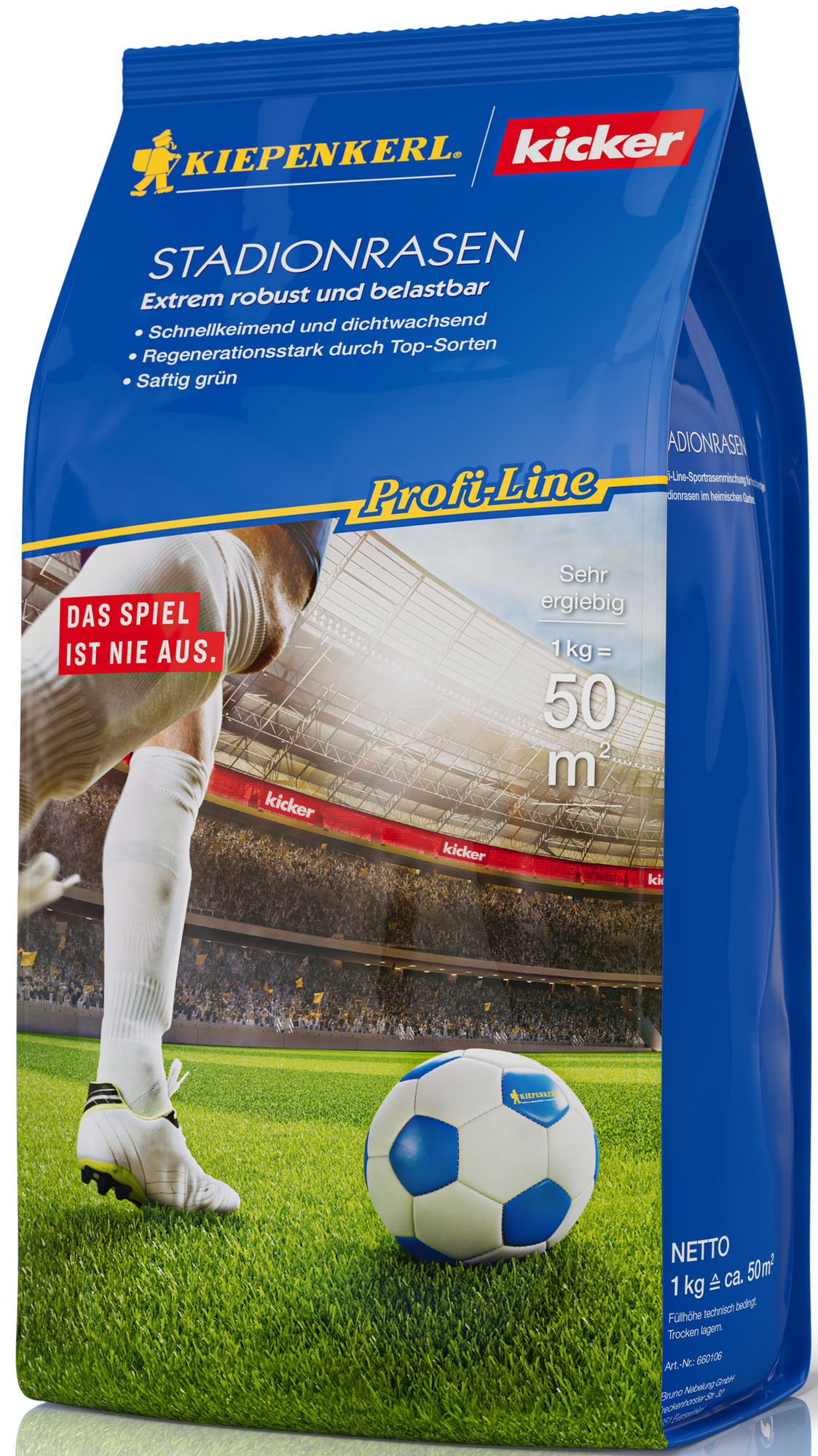Profi-Line Kiepenkerl-kicker Stadionrasen, 1 kg Profi-Line Kiepenkerl-kicker Stadionrasen, 1 kg