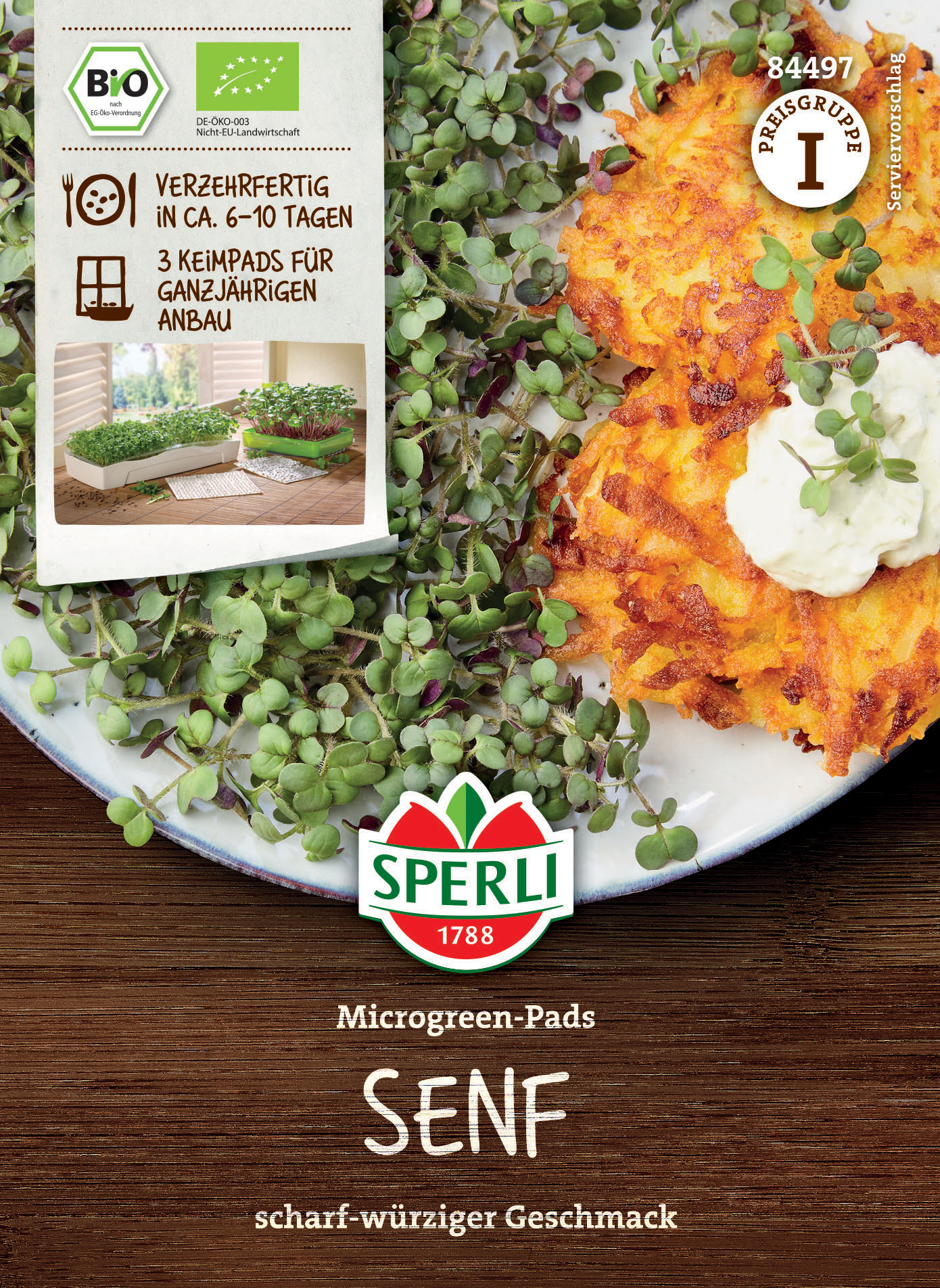BIO Microgreen-Pads Senf BIO Microgreen-Pads Senf
