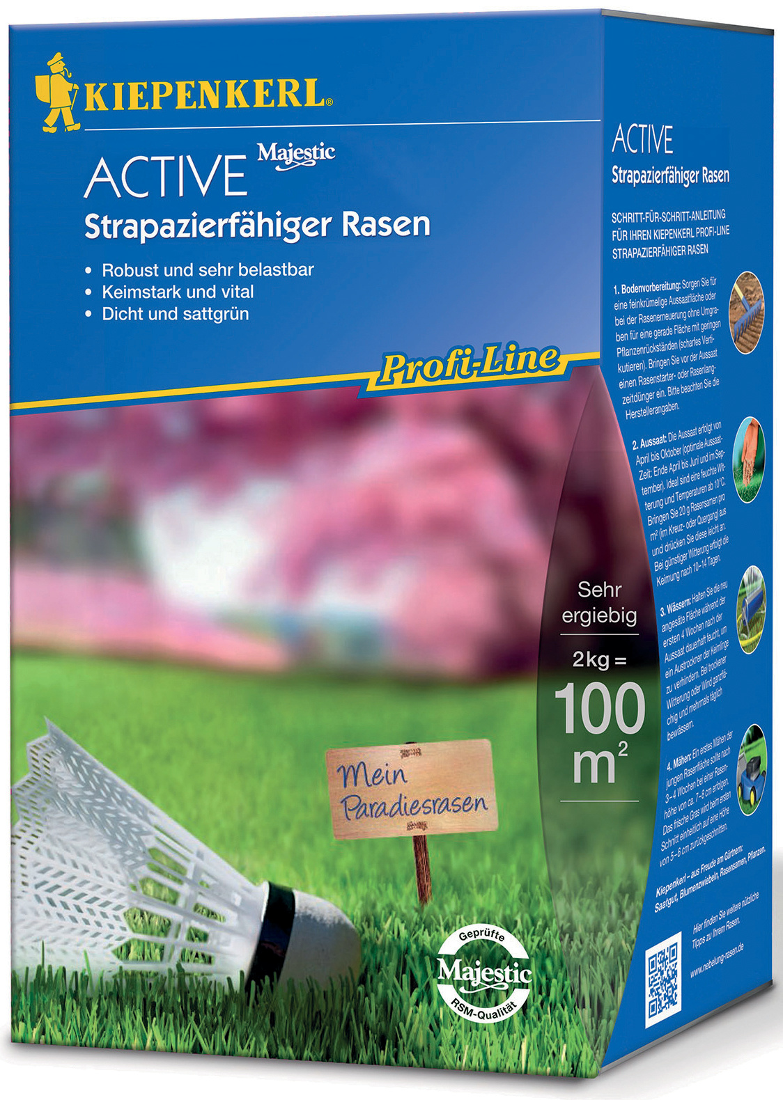 Profi-Line Active Strapazierfähiger Rasen, 2 kg Profi-Line Active Strapazierfähiger Rasen, 2 kg