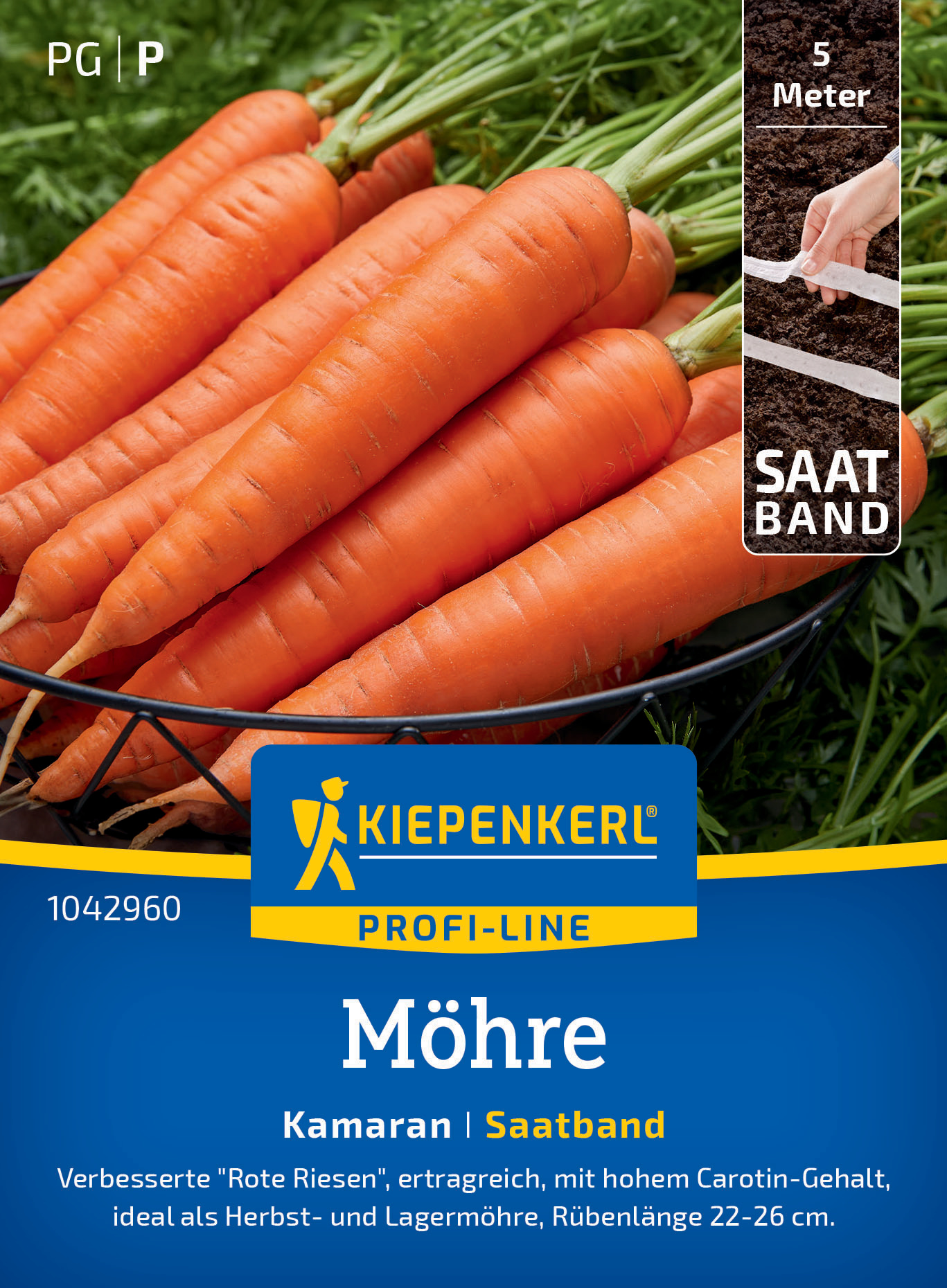 Möhre Kamaran, F1, Saatband Möhre Kamaran, F1, Saatband