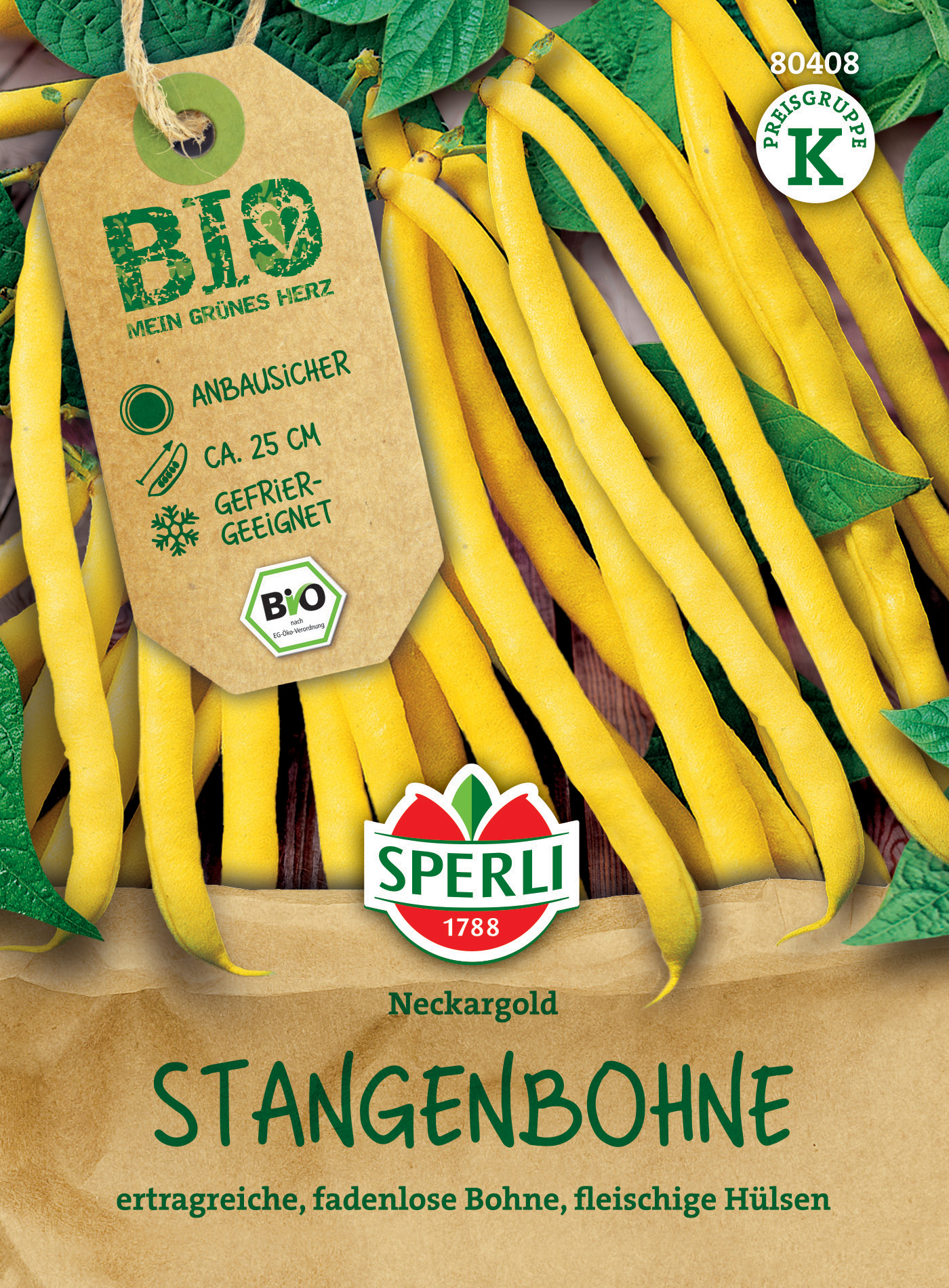 BIO Stangenbohne Neckargold BIO Stangenbohne Neckargold