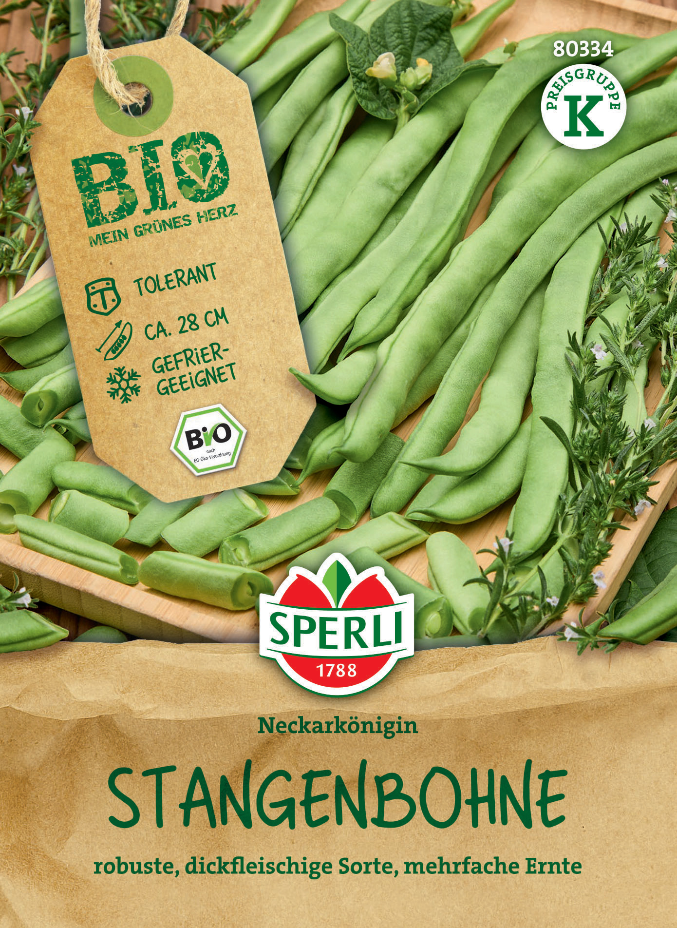 BIO Stangenbohne Neckarkönigin BIO Stangenbohne Neckarkönigin