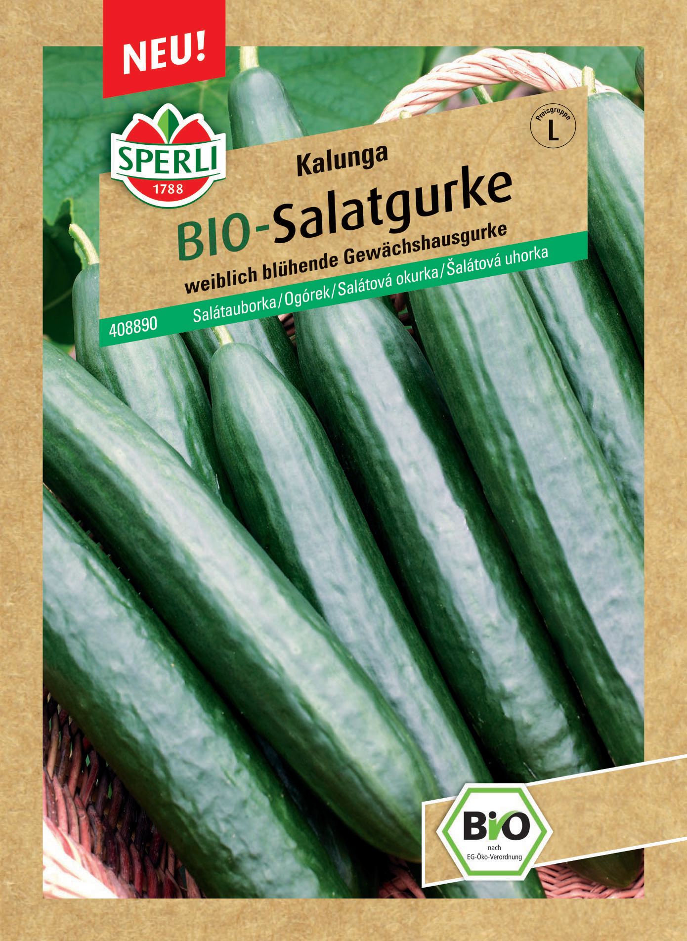 BIO Salatgurke Kalunga, F1 BIO Salatgurke Kalunga, F1