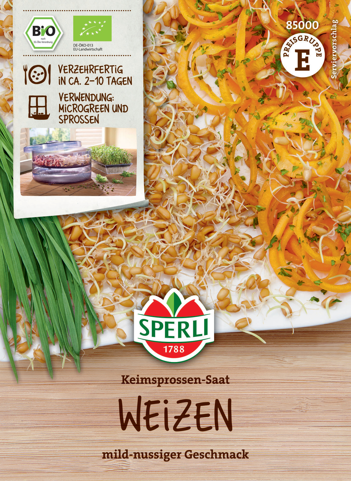 BIO Keimsprossen-Saat Weizen BIO Keimsprossen-Saat Weizen