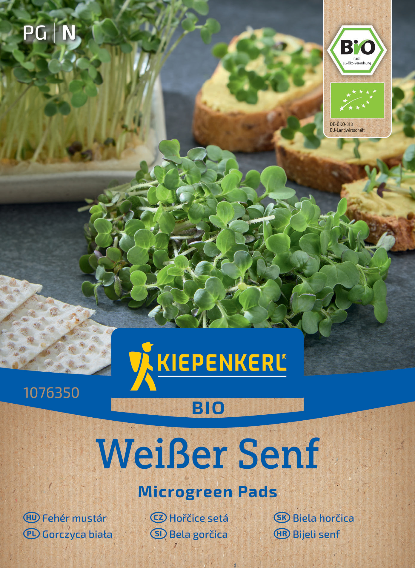 BIO Microgreen Garden Pads Weißer Senf BIO Microgreen Garden Pads Weißer Senf