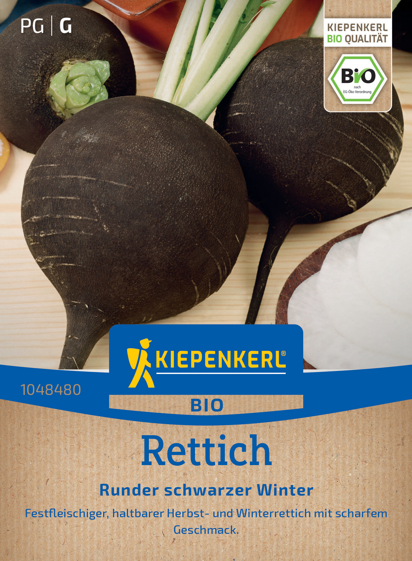 BIO Rettich Runder schwarzer Winter