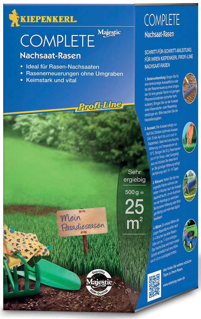 Profi-Line Complete Nachsaat-Rasen, 0,5 kg Profi-Line Complete Nachsaat-Rasen, 0,5 kg