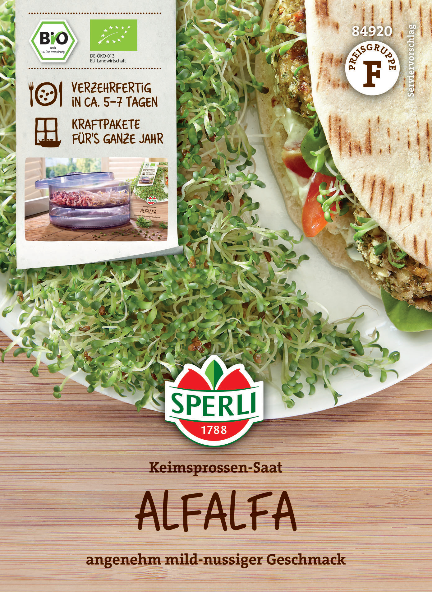 BIO Keimsprossen-Saat Alfalfa BIO Keimsprossen-Saat Alfalfa