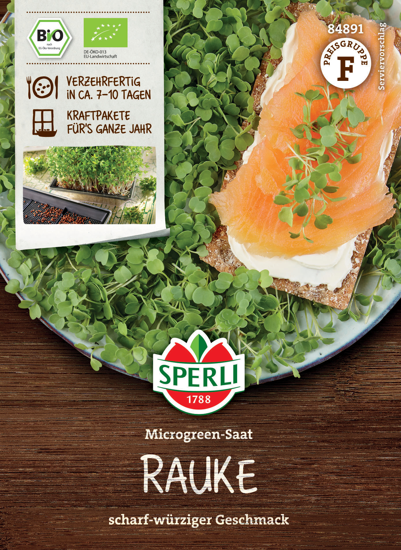 BIO Microgreen-Saat Rauke BIO Microgreen-Saat Rauke