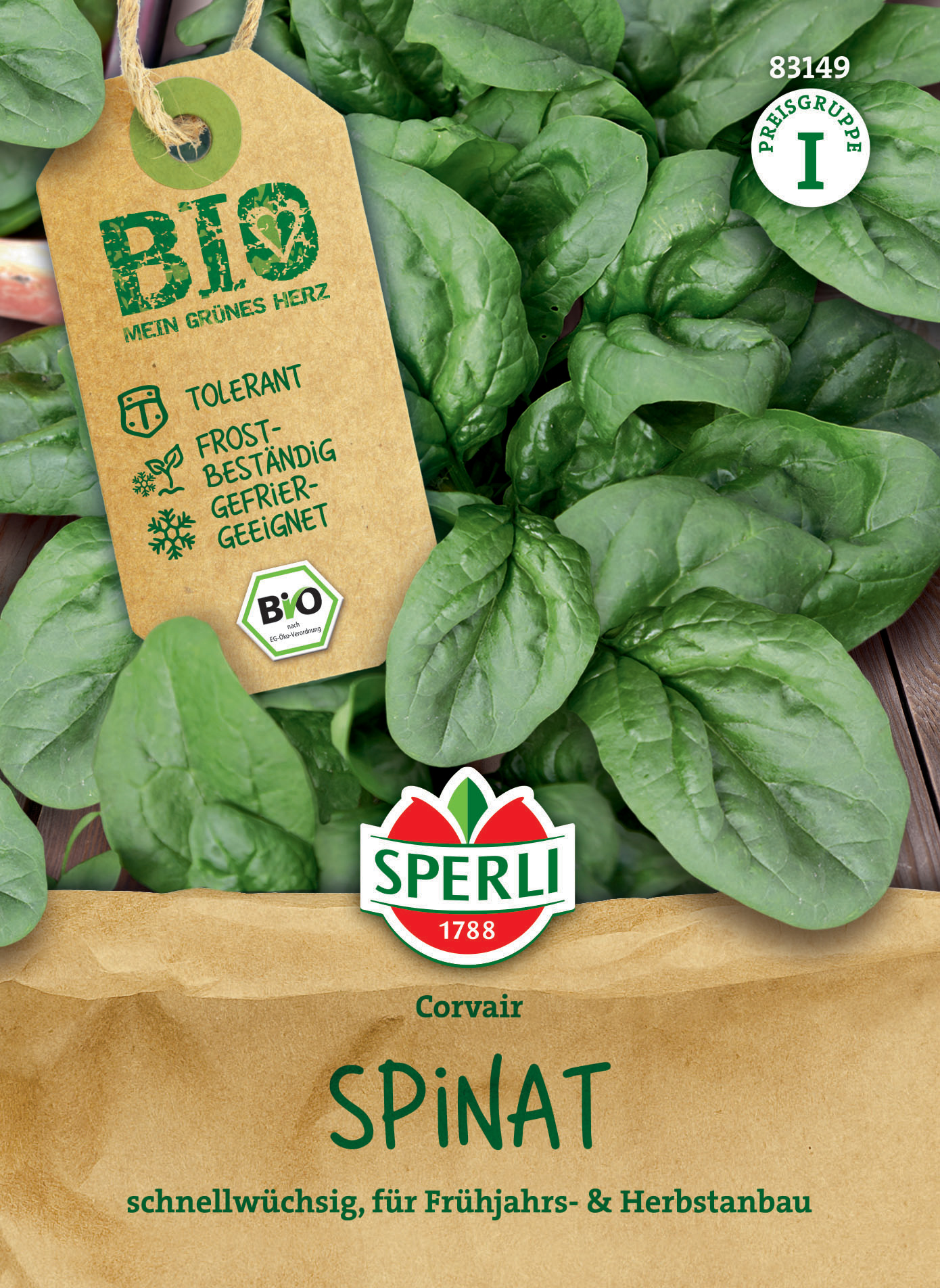 BIO Spinat Corvair, F1 BIO Spinat Corvair, F1