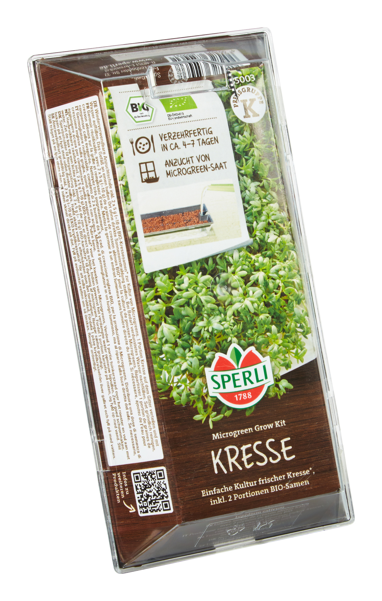 BIO Microgreen Grow Kit, Anzuchtset Kresse BIO Microgreen Grow Kit, Anzuchtset Kresse