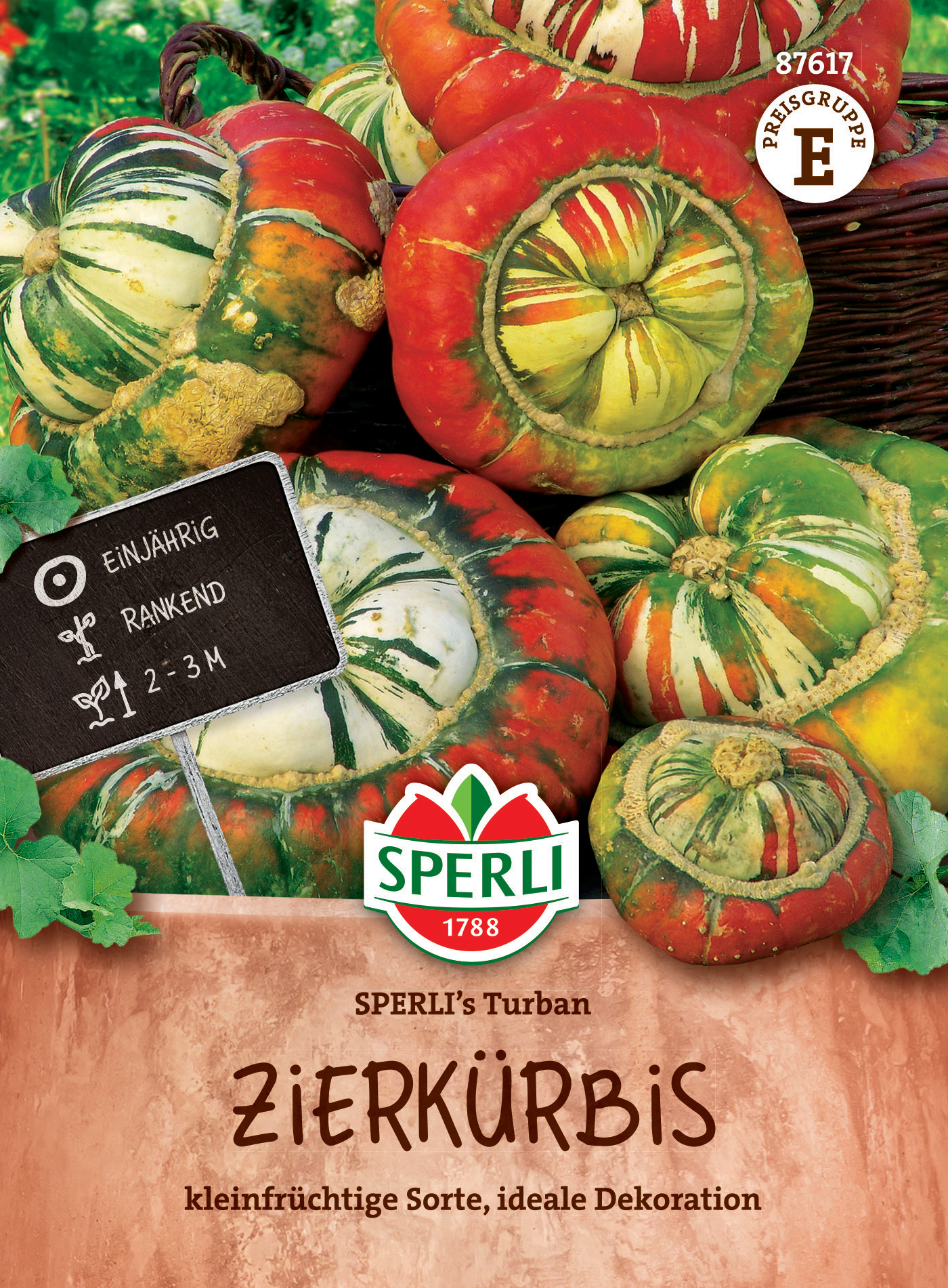 Zierkürbis Bischofsmütze SPERLI's Turban Zierkürbis Bischofsmütze SPERLI's Turban