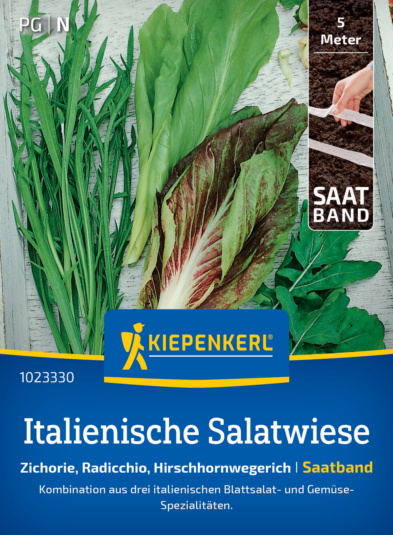 Italienische Salatwiese, Saatband Italienische Salatwiese, Saatband