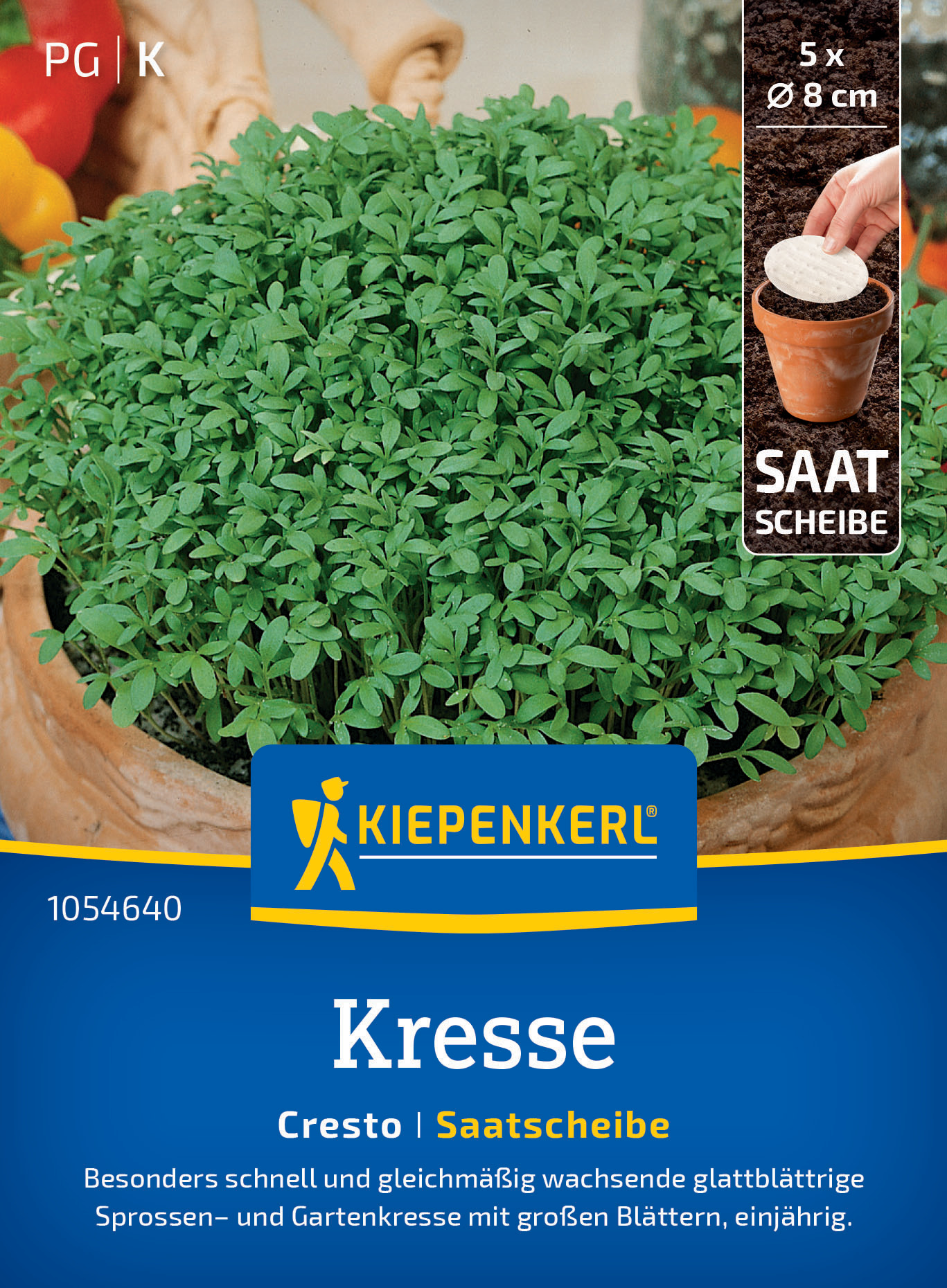 Kresse Cresto, Saatscheibe
