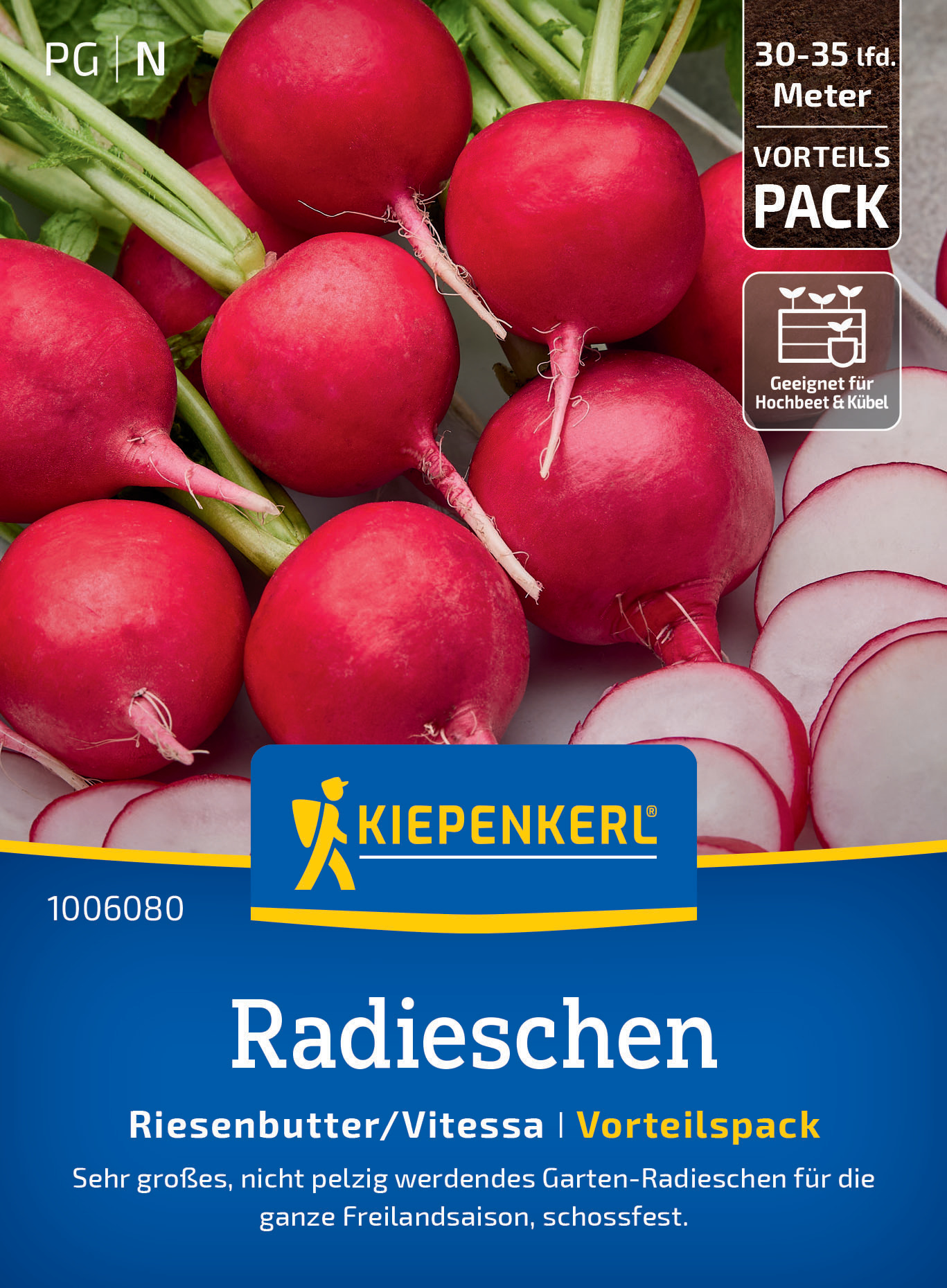 Radieschen Riesenbutter/Vitessa, Vorteilspackung