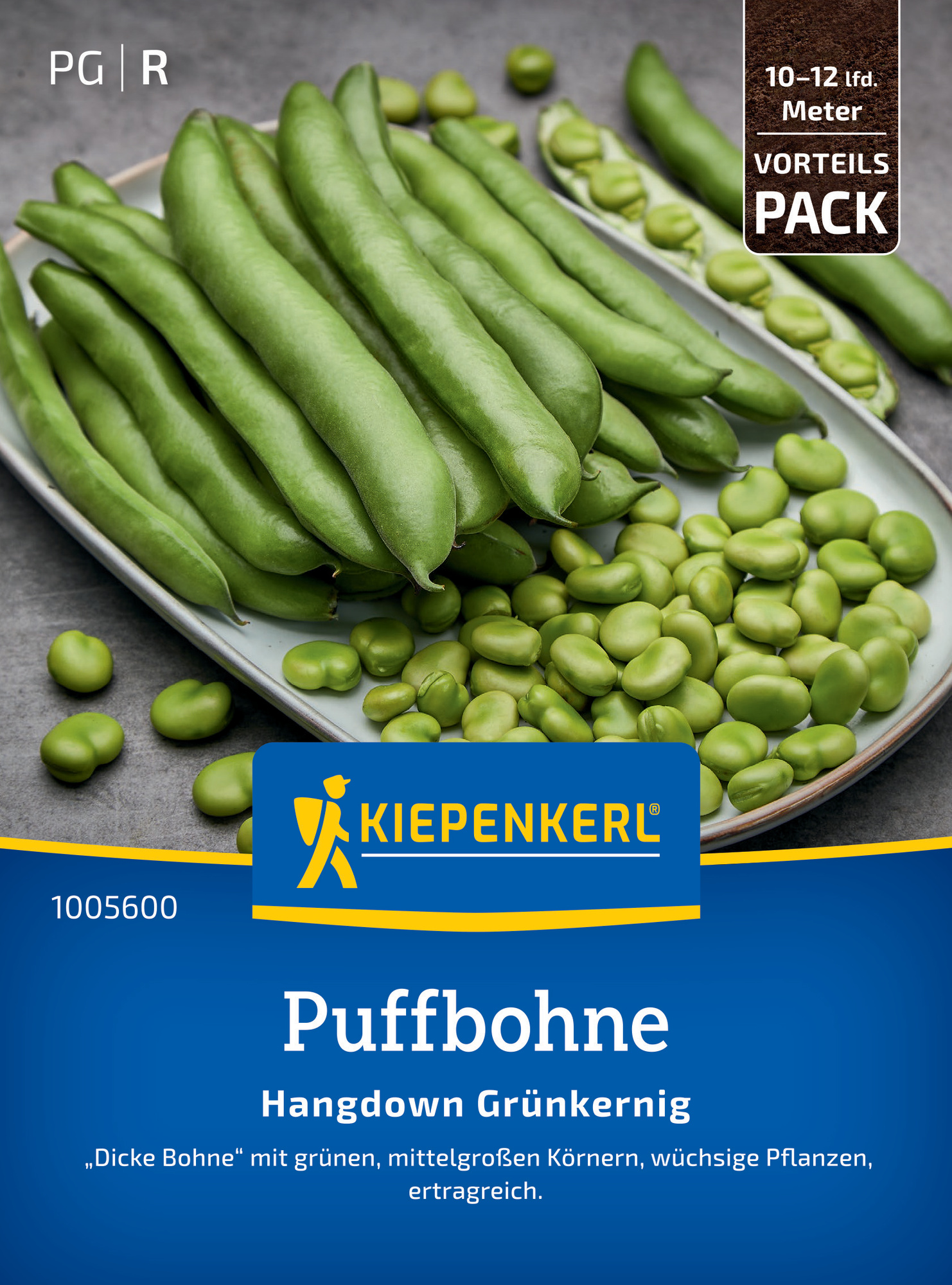 Puffbohne Hangdown Grünkernig, Vorteilspackung