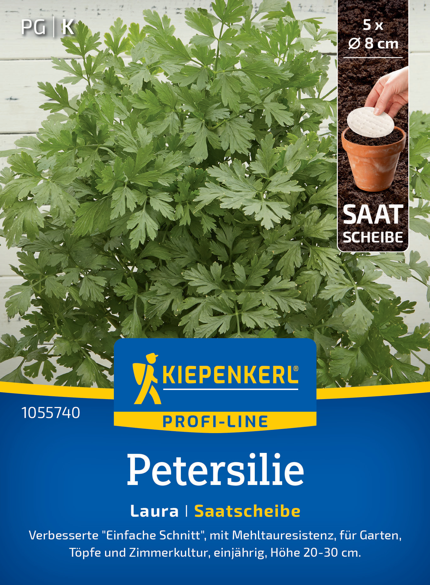 Petersilie Laura, Saatscheibe