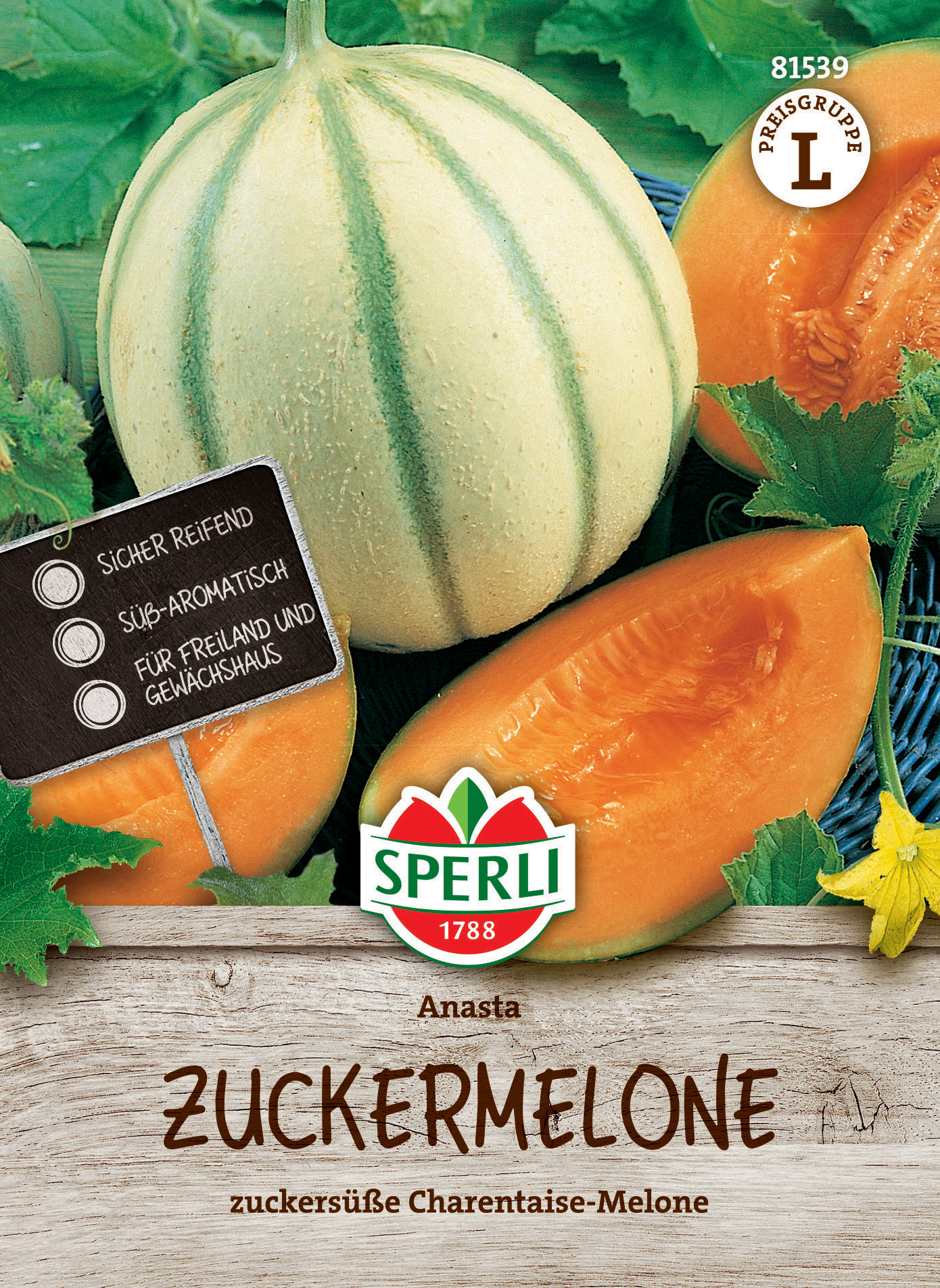 Zuckermelone Anasta, F1 Zuckermelone Anasta, F1