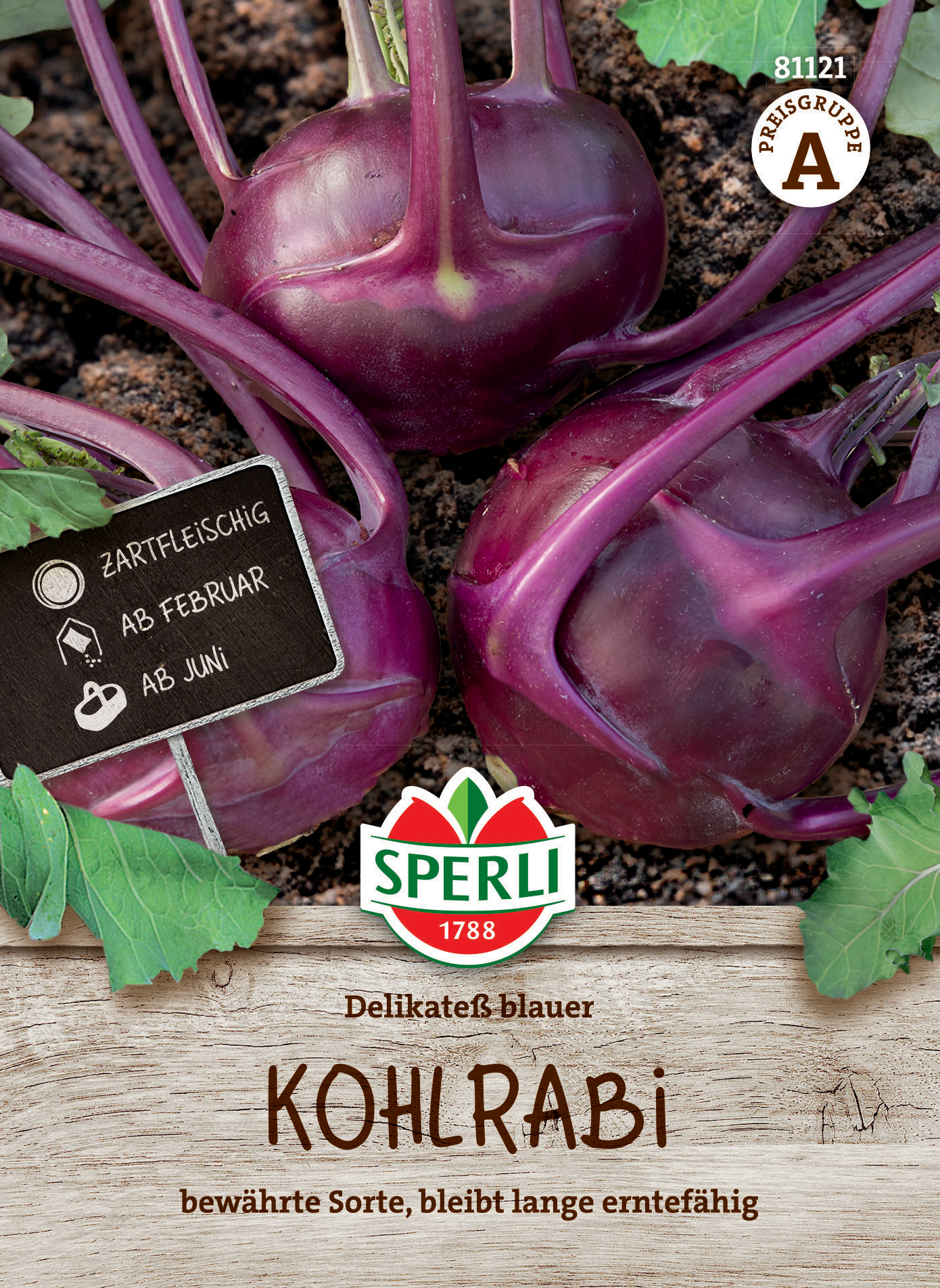 Kohlrabi Delikateß blauer Kohlrabi Delikateß blauer