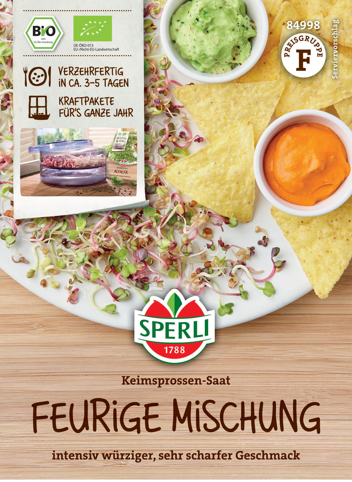 BIO Keimsprossen-Saat Feurige Mischung BIO Keimsprossen-Saat Feurige Mischung