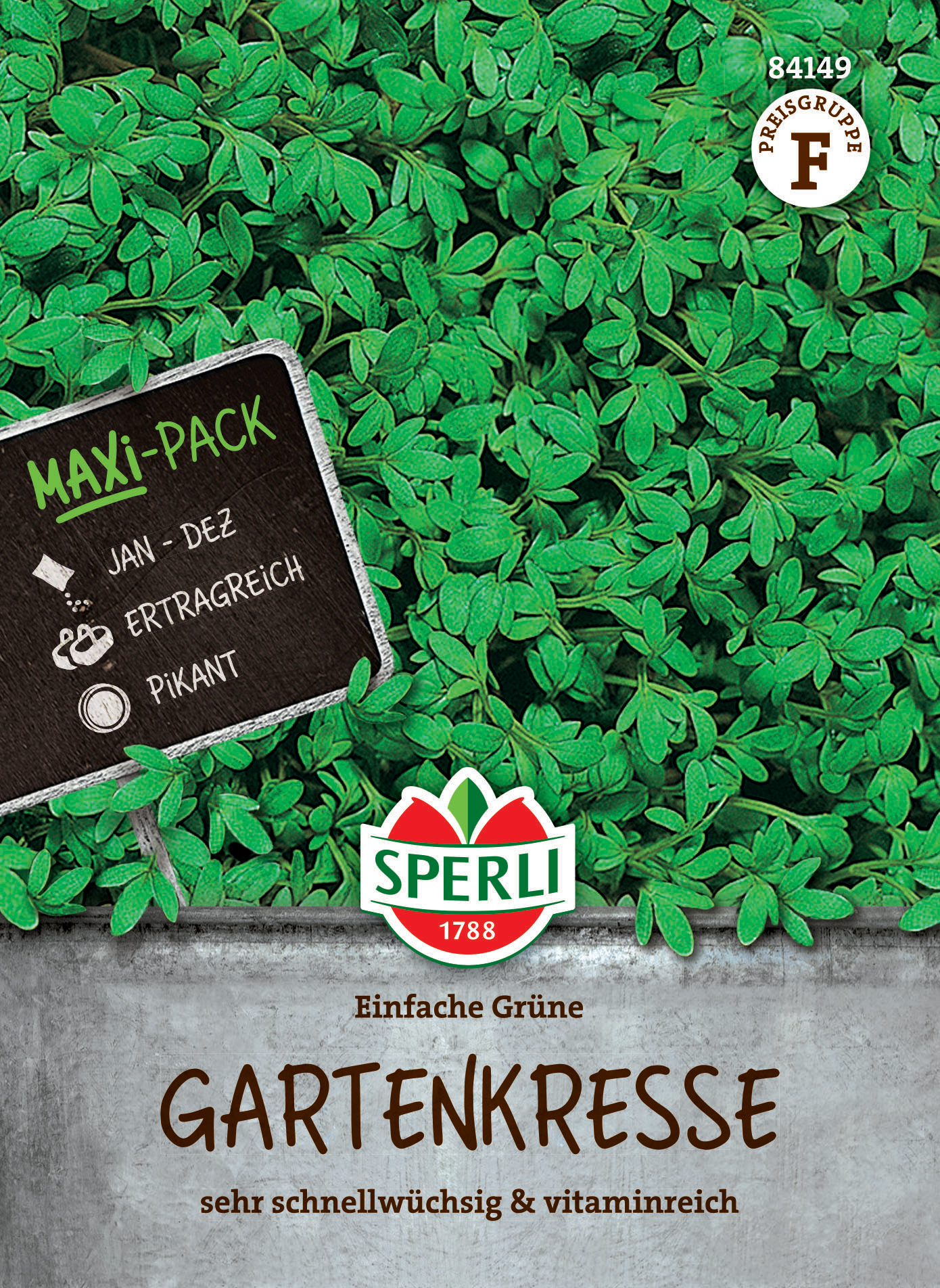 Gartenkresse Einfache Grüne, MaxiPack 50g Gartenkresse Einfache Grüne, MaxiPack 50g