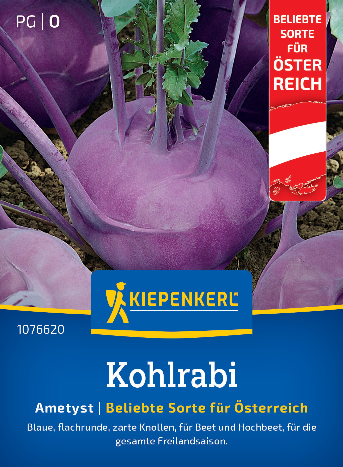 Kohlrabi, Ametyst, F1 (Regional AT) Kohlrabi, Ametyst, F1 (Regional AT)