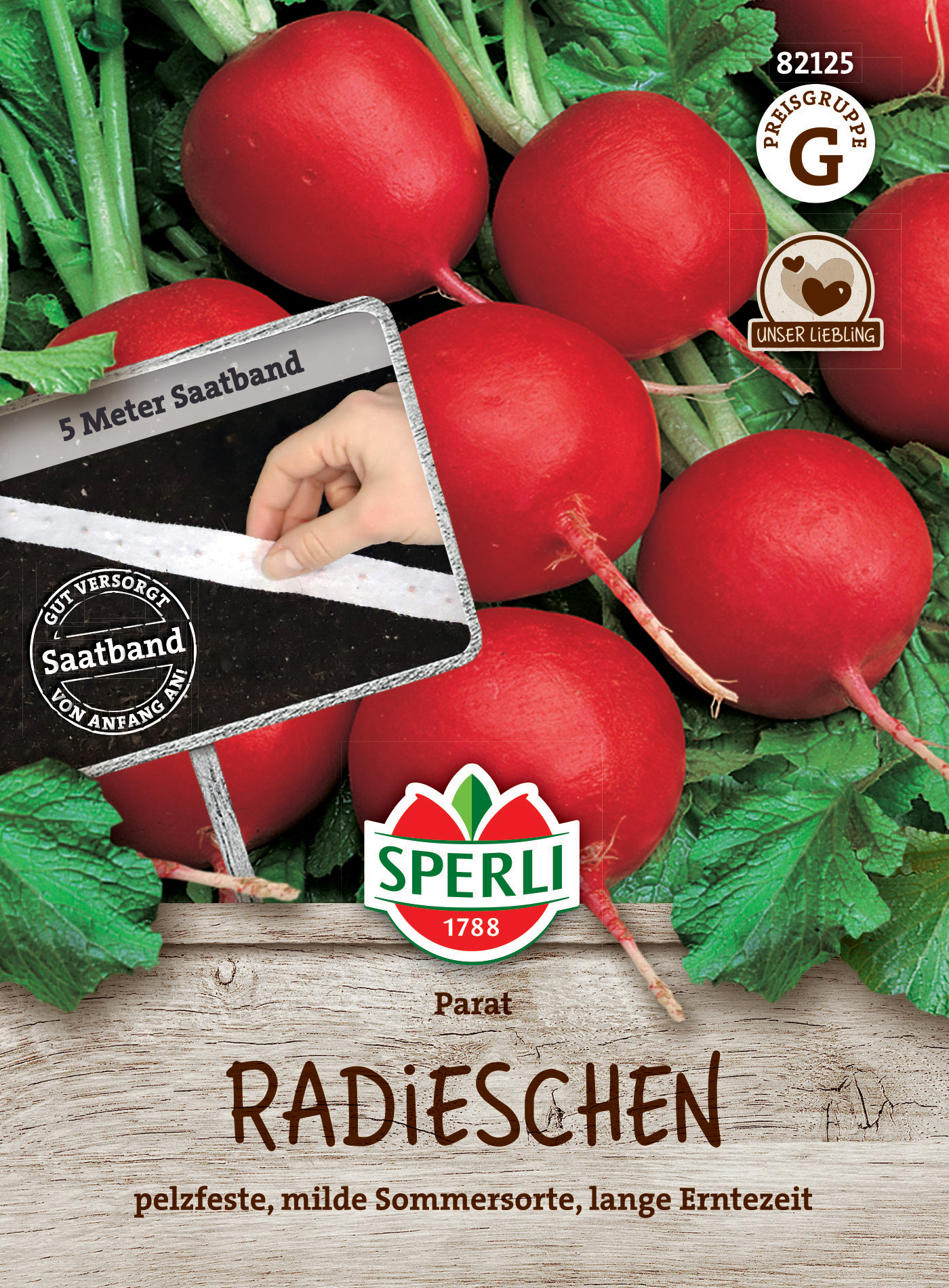 Radieschen Parat, Saatband Radieschen Parat, Saatband