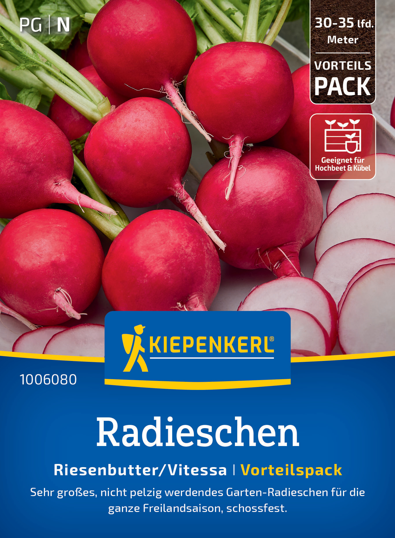 Radieschen Riesenbutter/Vitessa, Vorteilspackung Radieschen Riesenbutter/Vitessa, Vorteilspackung