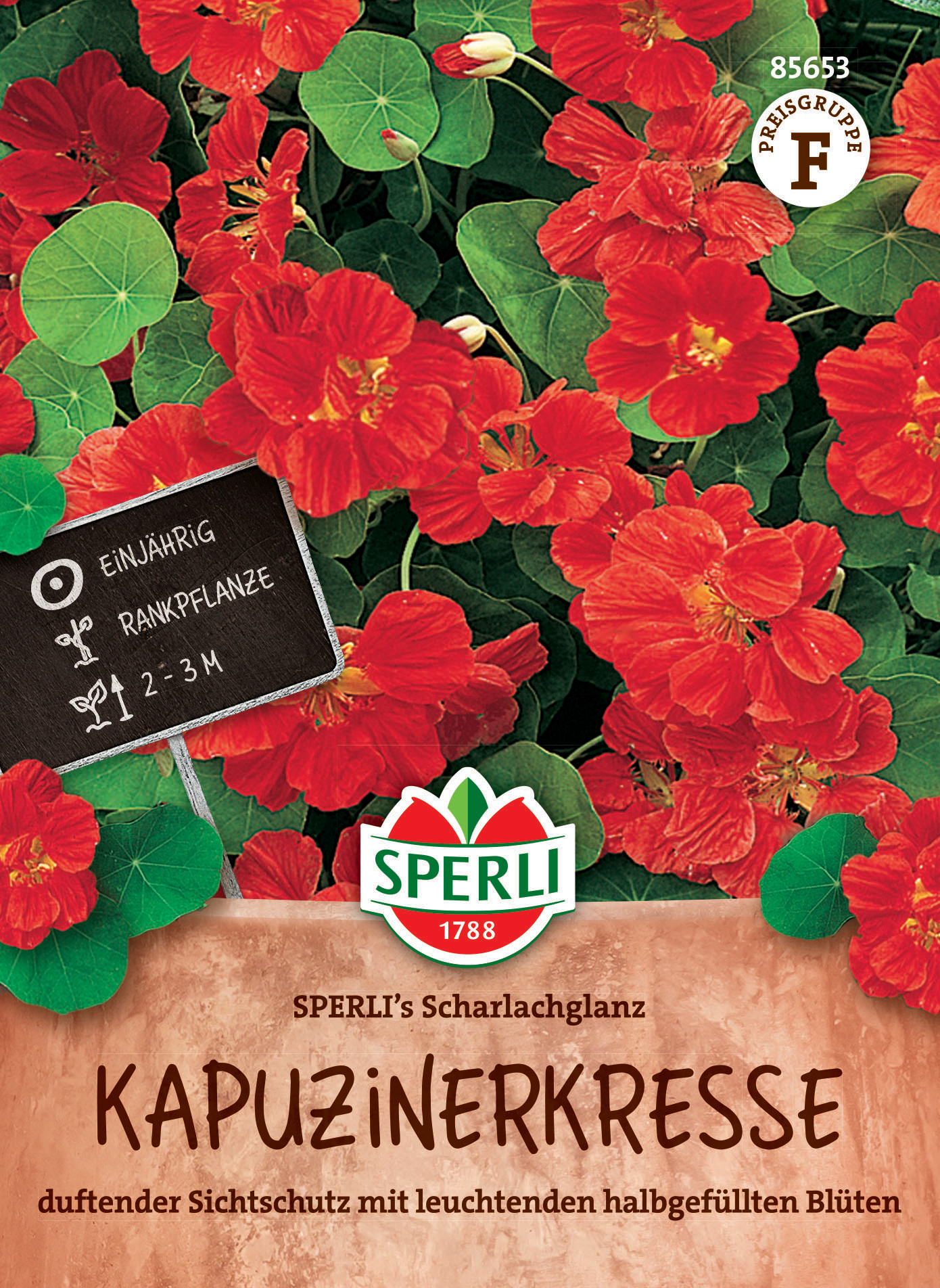 Kapuzinerkresse SPERLI's Scharlachglanz Kapuzinerkresse SPERLI's Scharlachglanz