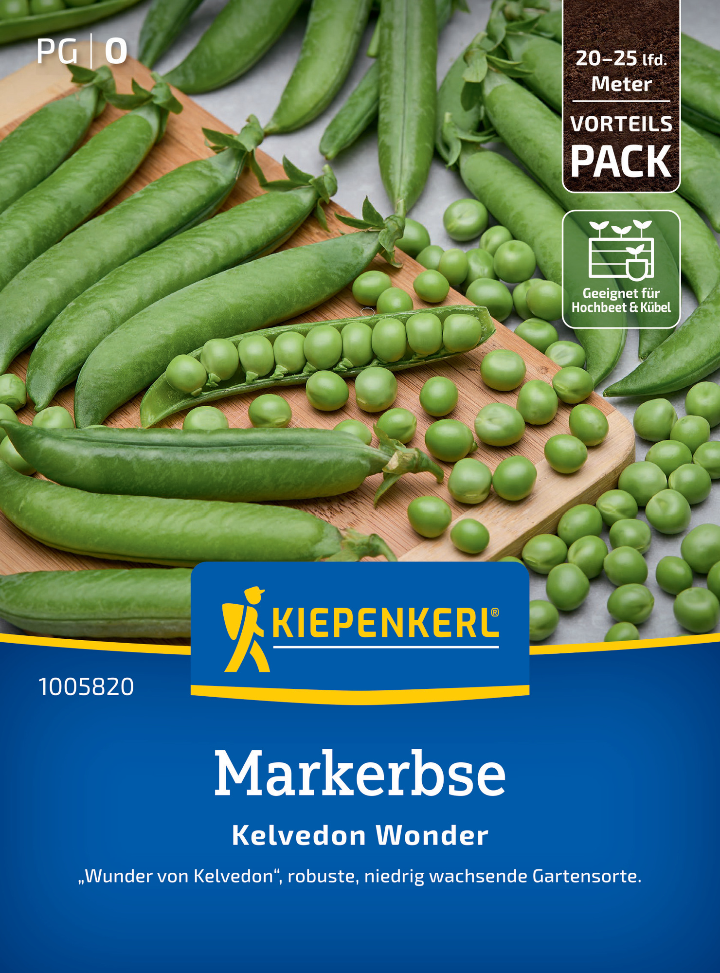 Markerbse Kelvedon Wonder, Vorteilspackung Markerbse Kelvedon Wonder, Vorteilspackung