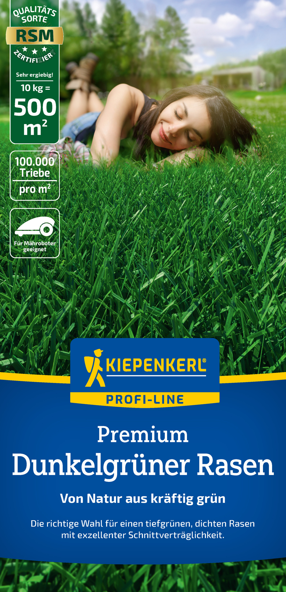 Profi-Line Premium Dunkelgrüner Rasen, 10 kg