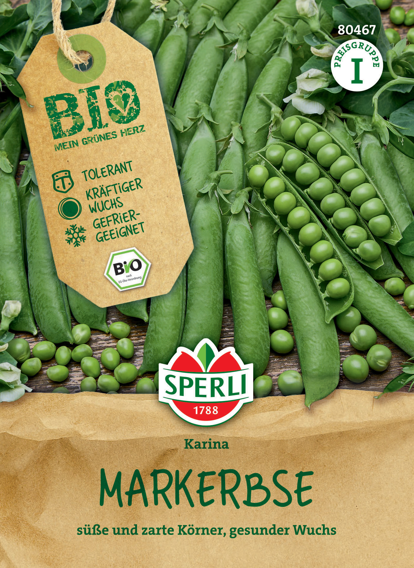 BIO Sommermarkerbse Karina