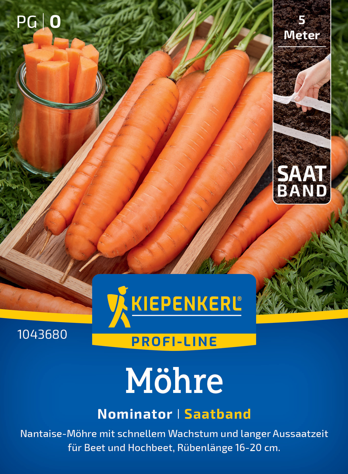 Möhre Nominator, F1, Saatband Möhre Nominator, F1, Saatband