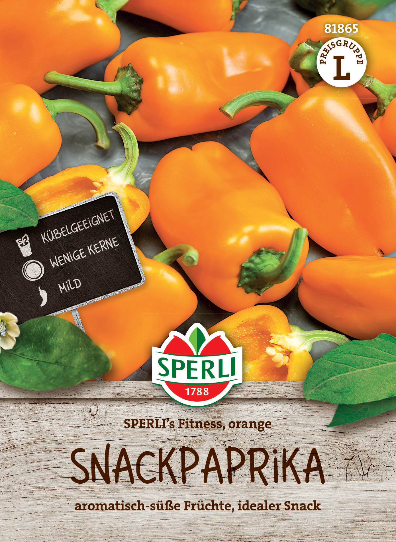 Snackpaprika SPERLI's Fitness, orange, F1 Snackpaprika SPERLI's Fitness, orange, F1