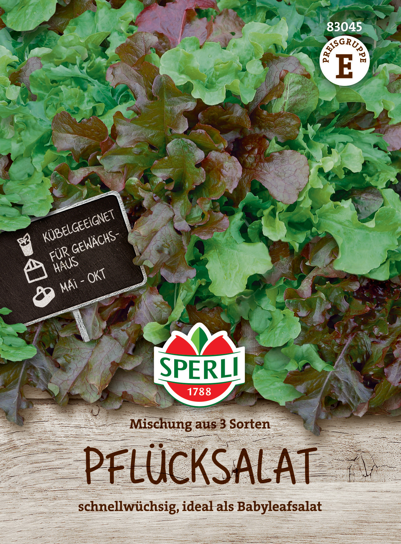 Pflücksalat Mischung aus 3 Sorten Pflücksalat Mischung aus 3 Sorten