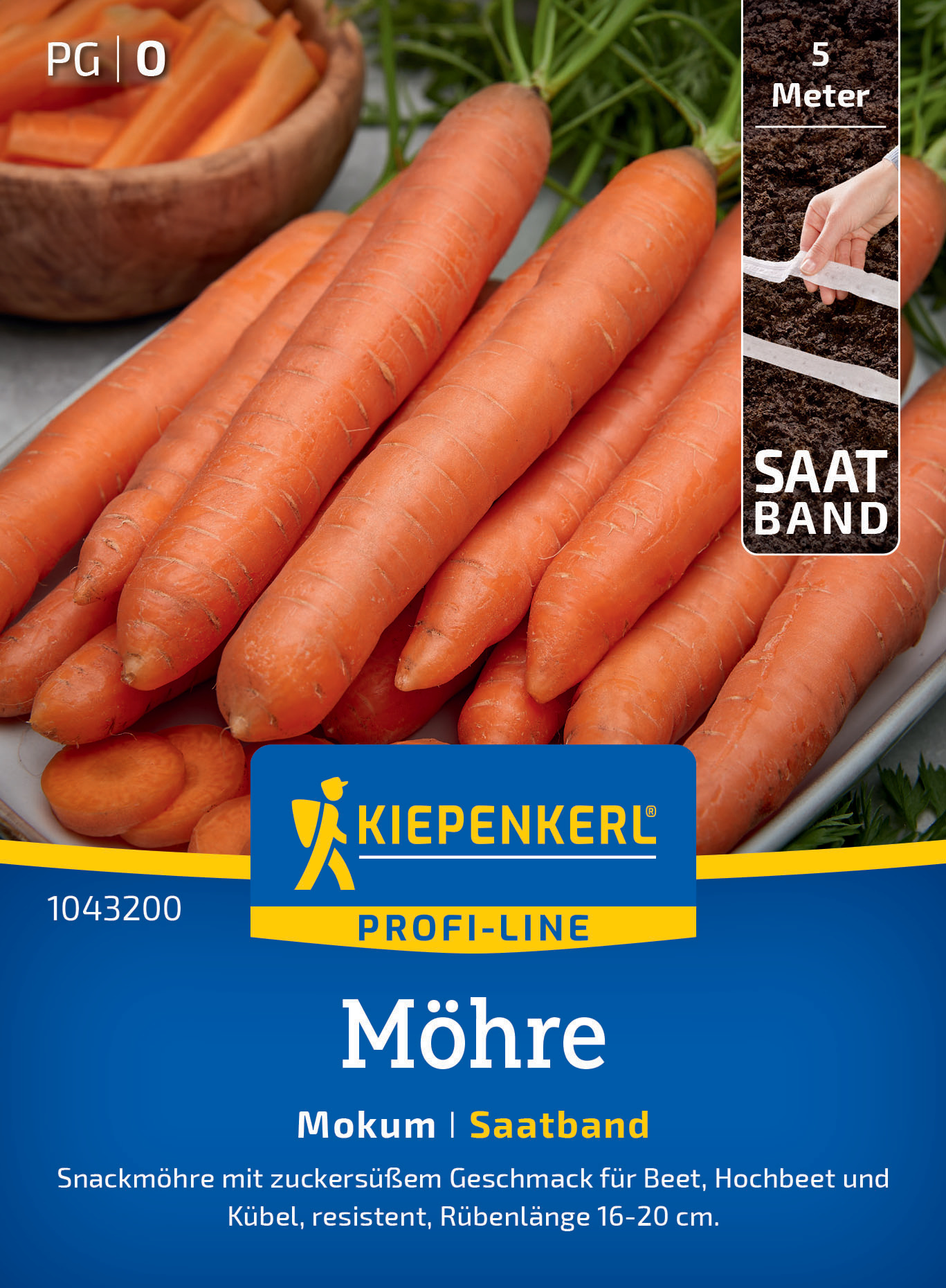 Möhre Mokum, F1, Saatband Möhre Mokum, F1, Saatband