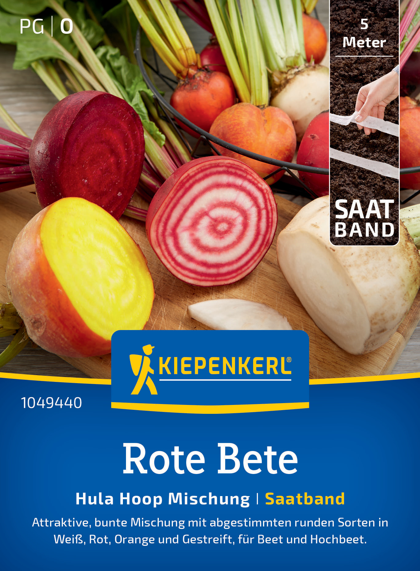 Rote Bete Hula Hoop Mischung, Saatband