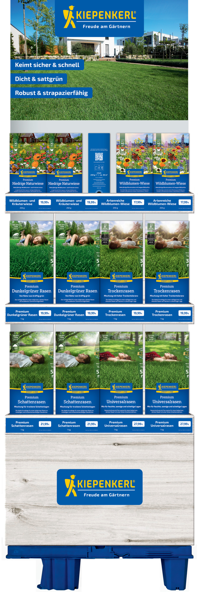 2026 - Frühjahr - Kiepenkerl Premium Rasenmischungen