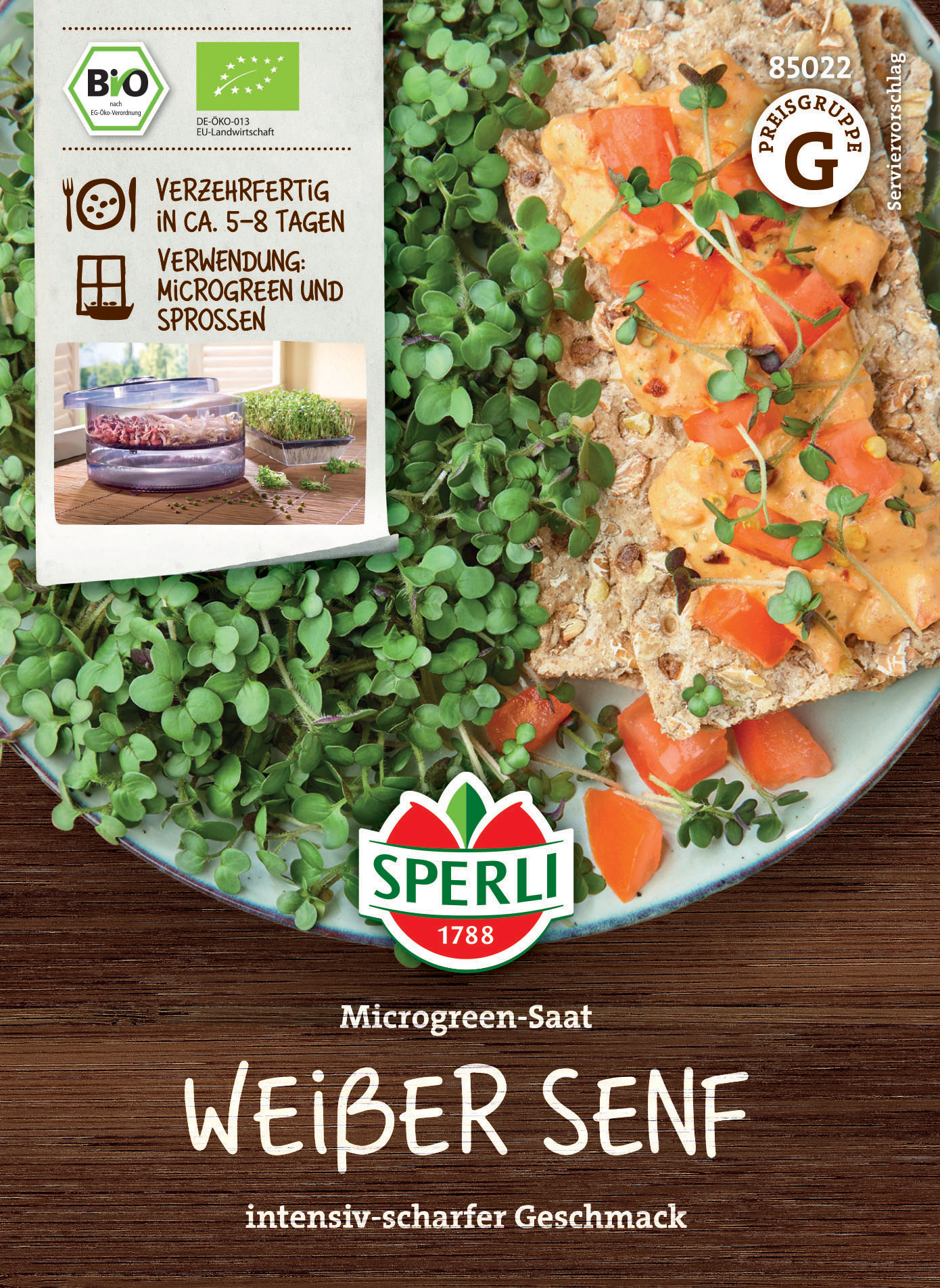 BIO Microgreen-Saat Weißer Senf BIO Microgreen-Saat Weißer Senf