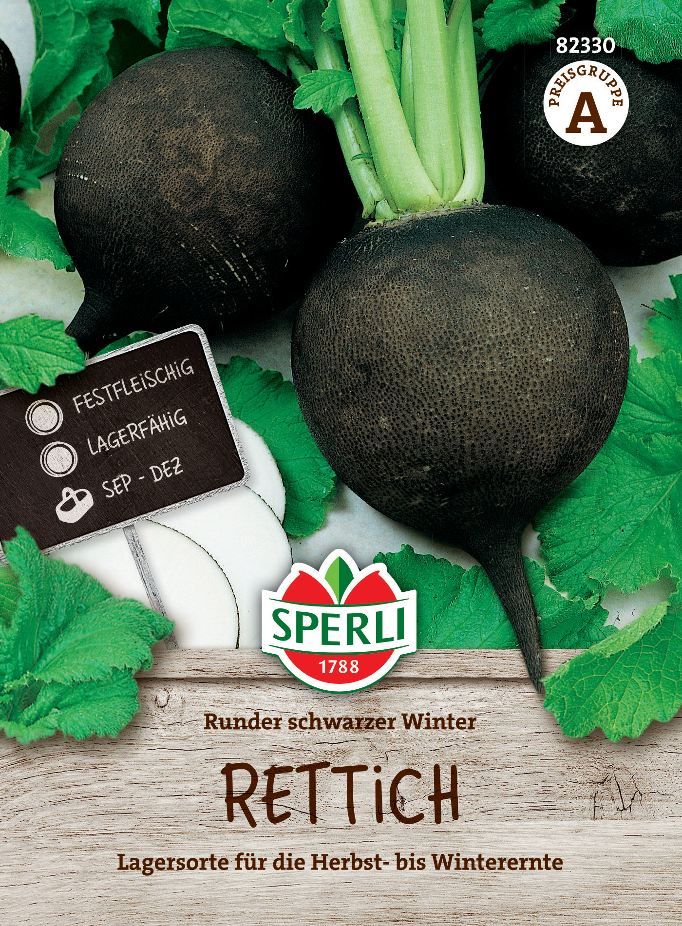 Rettich Runder schwarzer Winter Rettich Runder schwarzer Winter