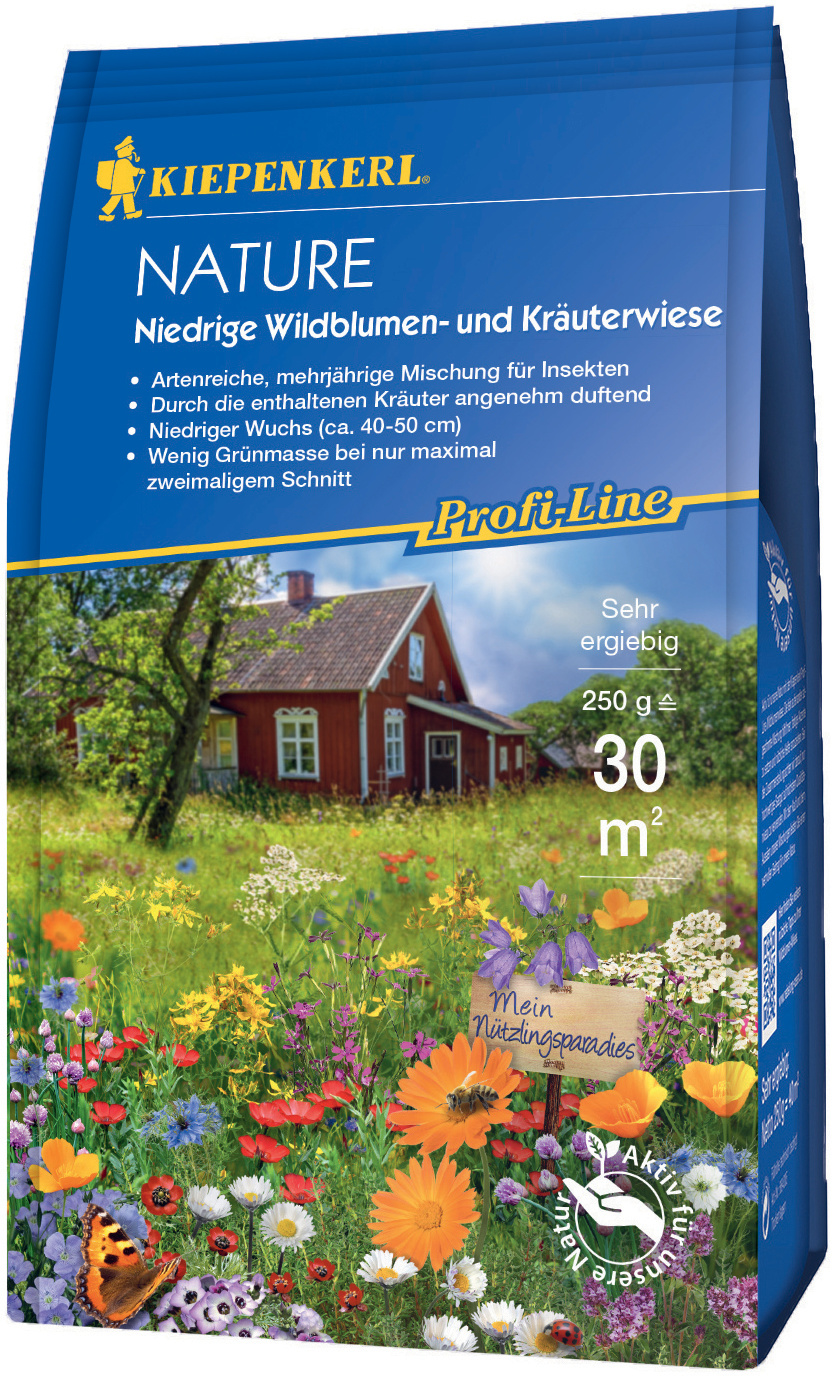 Profi-Line Nature Niedrige Wildblumen- und Kräuterwiese, 0,25 kg Profi-Line Nature Niedrige Wildblumen- und Kräuterwiese, 0,25 kg