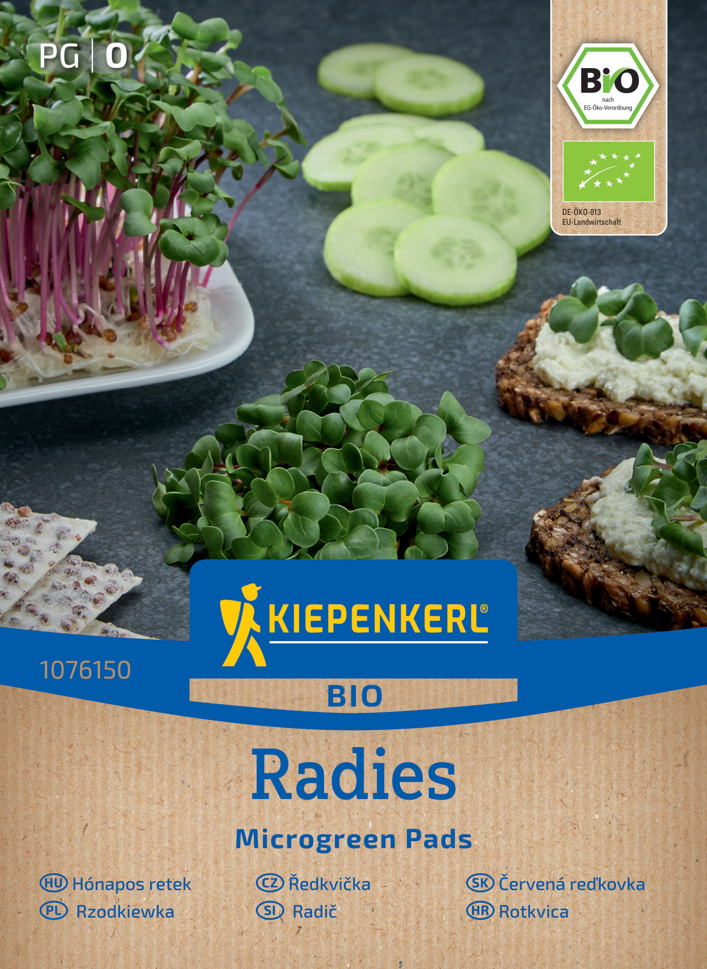 BIO Microgreen Garden Pads Radies BIO Microgreen Garden Pads Radies