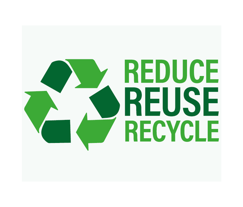Logo zum Thema Kreislauf von Verpackungen Logo Reduse Reuse Recycle