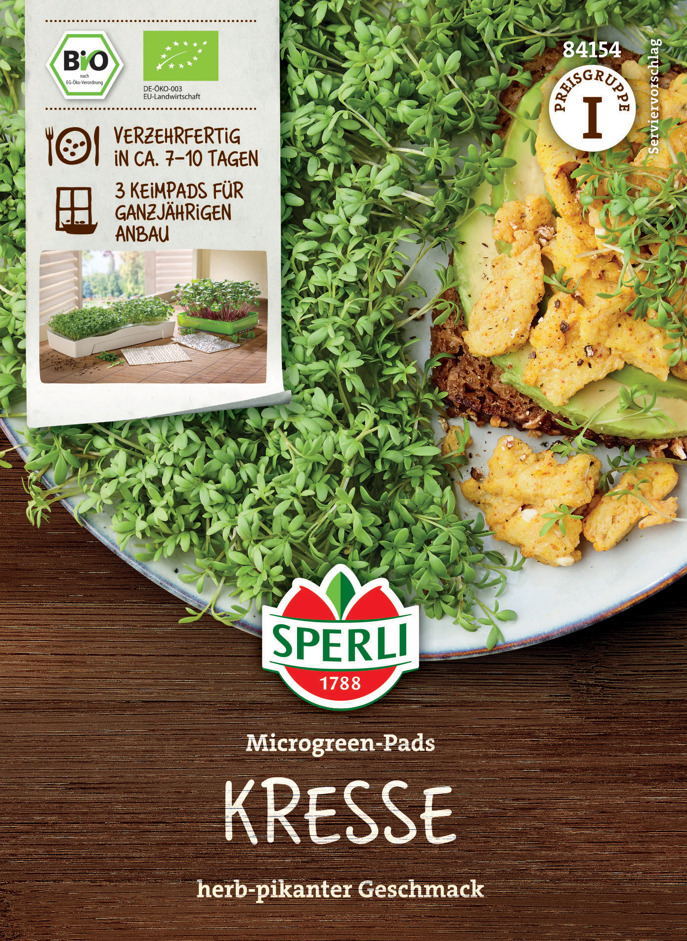 BIO Microgreen-Pads Kresse BIO Microgreen-Pads Kresse