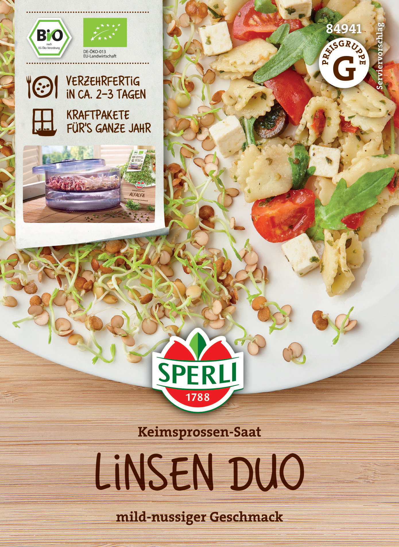 BIO Keimsprossen-Saat Linsen Duo BIO Keimsprossen-Saat Linsen Duo