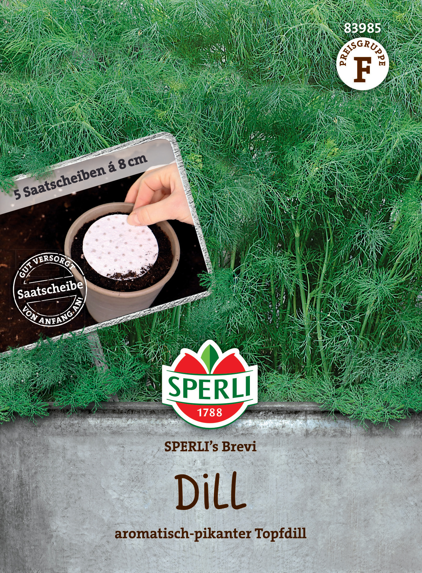 Dill SPERLI's Brevi, Saatscheibe Dill SPERLI's Brevi, Saatscheibe