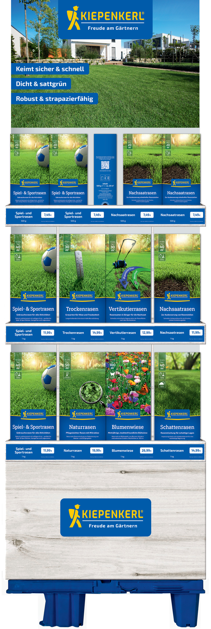 2026 - Frühjahr - Kiepenkerl Basis Rasenmischungen