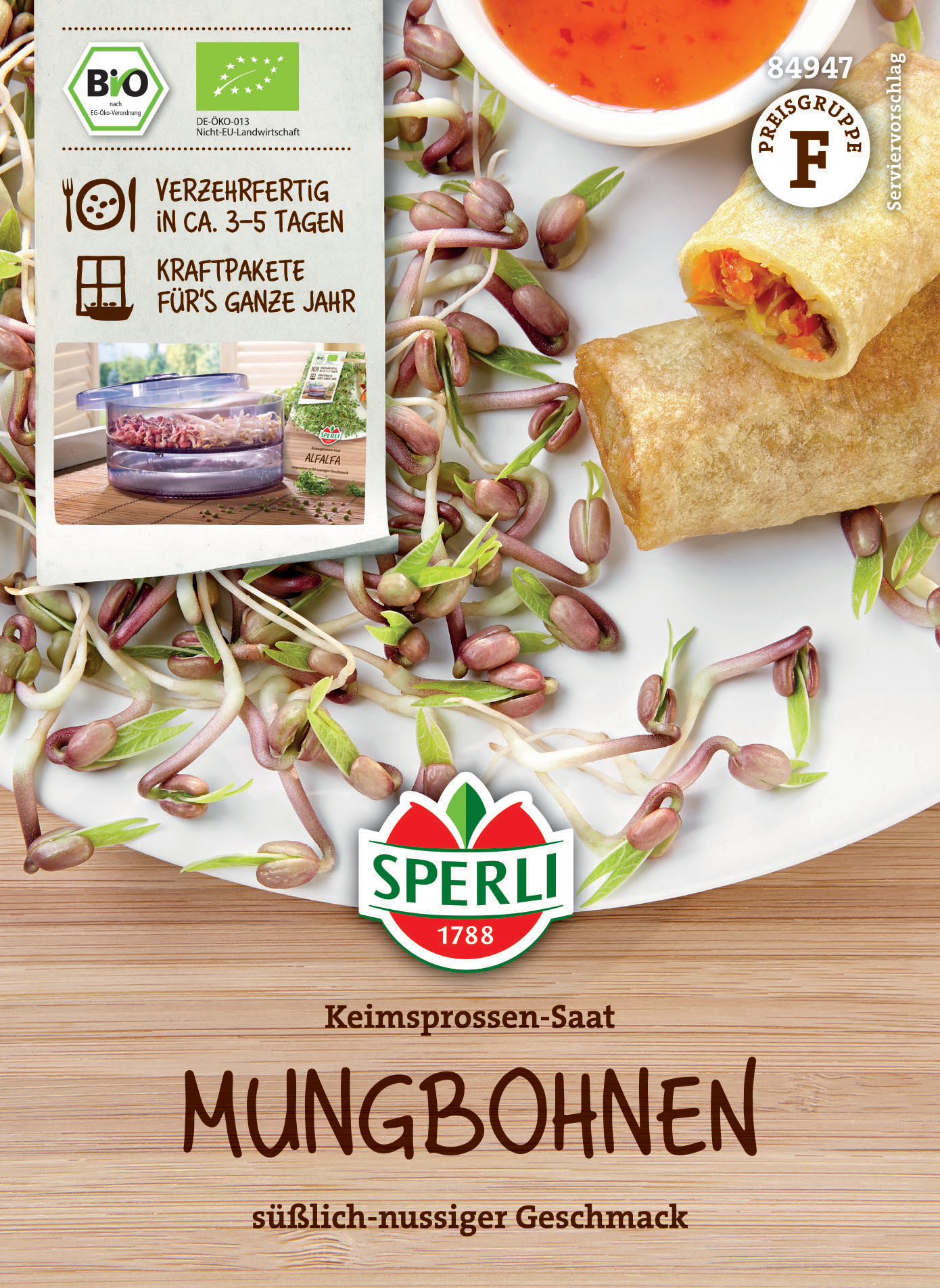 BIO Keimsprossen-Saat Mungbohnen BIO Keimsprossen-Saat Mungbohnen