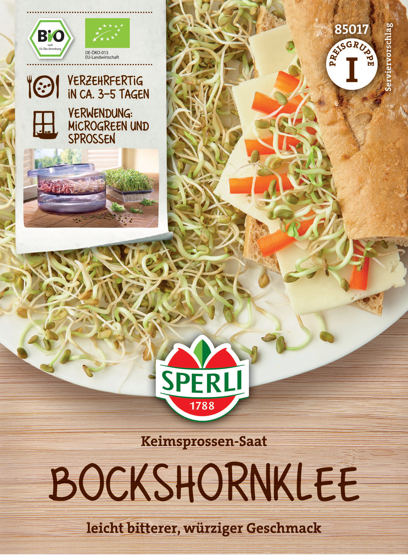 BIO Keimsprossen-Saat Bockshornklee BIO Keimsprossen-Saat Bockshornklee