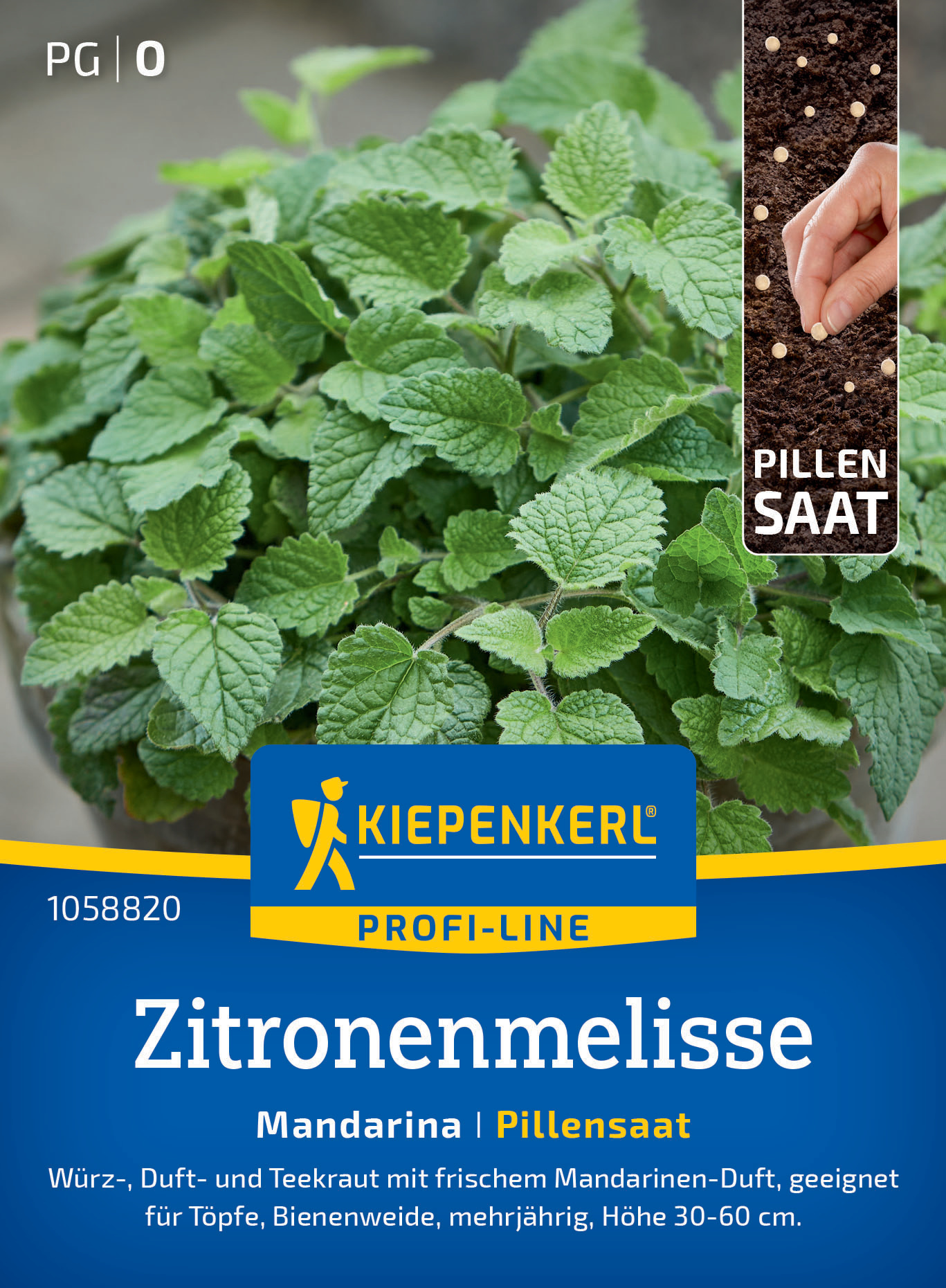 Zitronenmelisse Mandarina, Pillensaat